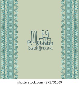 Hand drawn seamless pattern in South American Indian Style with Mayan ornament