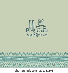 Hand drawn seamless pattern in South American Indian Style with Mayan ornament