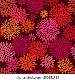 Hand drawn seamless pattern for textile design / Vector illustration