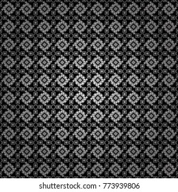 Hand drawn seamless pattern. For textile, wallpaper, wrapping paper. Ethnic theme. Zigzag and stripe line, rhombus and tiles. Vector tribal design in white, gray and black colors.
