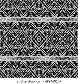 Abstract Geometric Seamless Pattern Ethnic Style Stock Vector (Royalty ...
