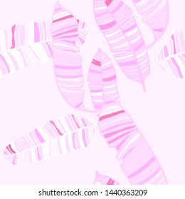 Hand drawn seamless pattern with tropical leaves: palms, monstera, passion fruit. Beautiful allover print with hand drawn exotic plants. Swimwear botanical design. Vector for any purposes