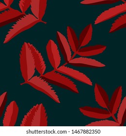 Hand drawn seamless pattern with tropical leaves: palms, monstera, passion fruit. Beautiful allover print with hand drawn exotic plants. Swimwear botanical design. Vector for any purposes