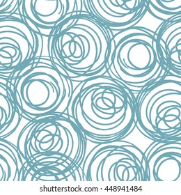 Hand drawn seamless pattern. Vector illustration.