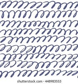 Hand drawn seamless pattern. Vector illustration.