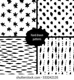 hand drawn seamless patterns collection