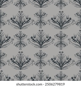 Dibujado a mano patrones sin fisuras para la tela, textiles, ropa, papel de embalaje, cubierta, alfombra, decoración para el hogar, fondos abstractos. Hermoso patrón y colorido en archivo de Vector.