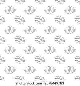 Hand Drawn Seamless Patterns. Vector graphics