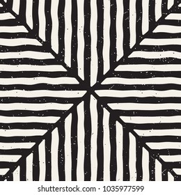 Hand drawn seamless repeating pattern with lines tiling. Grungy freehand background texture.