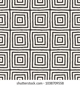Hand drawn seamless repeating pattern with lines tiling. Grungy freehand background texture.