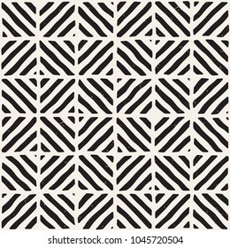 Hand drawn seamless repeating pattern with lines tiling. Grungy freehand ink brush background texture.