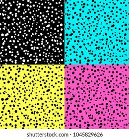 Hand drawn seamless repeating pattern with abstract shapes brush strokes