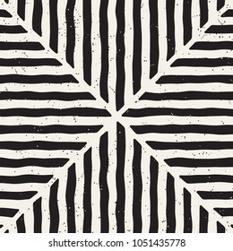 Hand drawn seamless repeating pattern with lines tiling. Grungy freehand ink brush background texture.