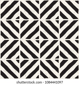 Hand drawn seamless repeating pattern with lines tiling. Grungy freehand ink brush background texture.