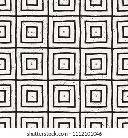Hand drawn seamless repeating pattern with lines tiling. Grungy freehand ink brush background texture.