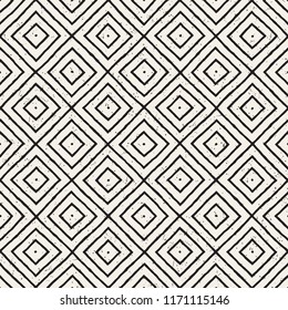 Hand drawn seamless repeating pattern with lines tiling. Grungy freehand ink brush background texture.