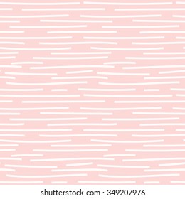 Hand drawn seamless rose and white irregular dotted line texture, vector illustration