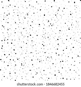 Hand Drawn Seamless Small Medium Polka Dotes Spots Stains Elegant Natural Dotted Pattern Background Luxury Cartoon Vector Handmade Polka Dots Black and White