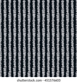 Hand drawn seamless strip line pattern. Dry brush and rough edges ink doodle illustration. Abstract vector background