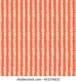 Hand drawn seamless strip line pattern. Dry brush and rough edges ink doodle illustration. Abstract vector background