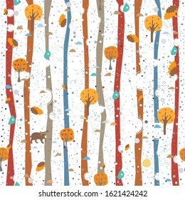 Hand Drawn Seamless stripe Pattern with plants and berries. Artistic Creative Design. Great for backgrounds, backdrops, cars, postcards, invitations, headers, brochures, posters, wall art, flyer, etc.