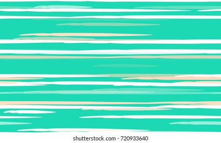 Hand Drawn Seamless Stripes Pattern. Watercolor Striped Fashion Texture. Wavy Lines Seamless Pattern with Hand Painted Brush Strokes. Cloth, Textile Design, Linen, Fabric, Ad Background