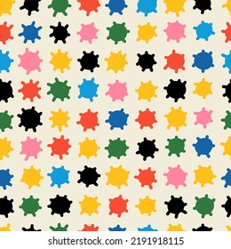 Hand drawn seamless sun pattern. Hipster illustranion. Modern graphic design.