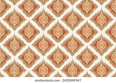 Hand drawn Seamless tribal vector pattern, abstract background
