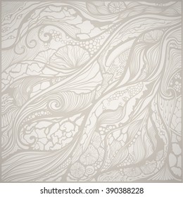 Hand drawn seamless vector doodle pattern.
