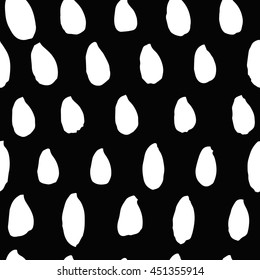 hand drawn seamless vector ink shapes pattern