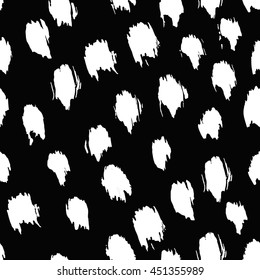 hand drawn seamless vector ink shapes pattern