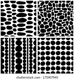 Hand Drawn Seamless Vector Set