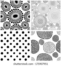 Hand Drawn Seamless Vector Set