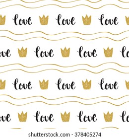 Hand drawn seamless vintage pattern. Vector background, retro style.