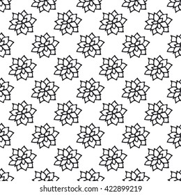 Hand drawn seamless vintage pattern. Vector background, retro style.