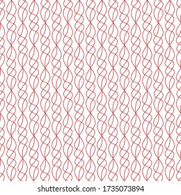 Patrón de doodle de ondas sin fisuras dibujado a mano. Ilustración vectorial. EPS 10