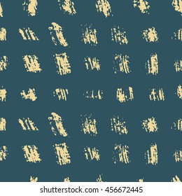 hand drawn seamless wax crayon chalk fall winter colorful triangles brush strokes vector pattern