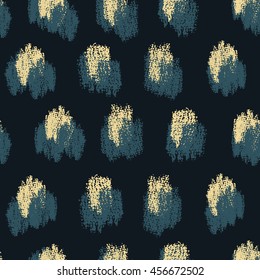 hand drawn seamless wax crayon chalk fall winter colorful triangles brush strokes vector pattern
