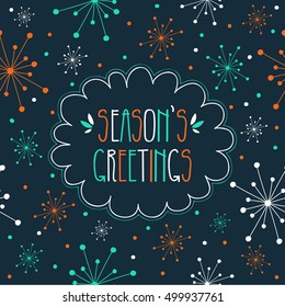 Hand Drawn Season's Greetings Card