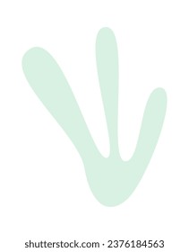 Ilustración del vector de algas marinas dibujado a mano