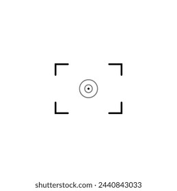 Hand Drawn Security Camera Illustration. Doodle Vector. Isolated on White Background - EPS 10 Vector. security camera lens line art icon.