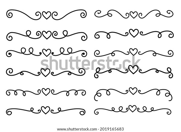 Hand Drawn Set
of Abstract Dividers or
Borders