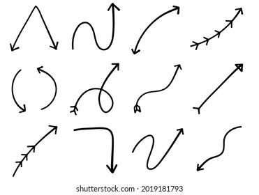 Hand Drawn Set of Arrows