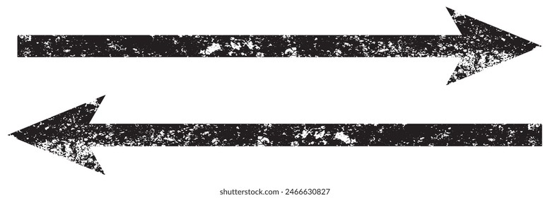 Hand drawn set of arrows. Collection black arrow on white background. Vector illustration.