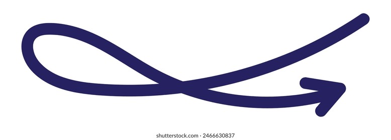 Hand drawn set of arrows. Collection black arrow on white background. Vector illustration.