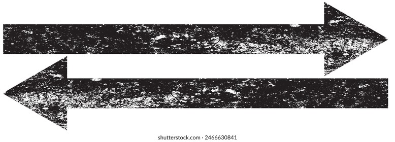 Hand drawn set of arrows. Collection black arrow on white background. Vector illustration.