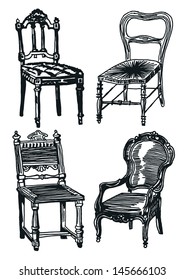 Hand drawn set - chair