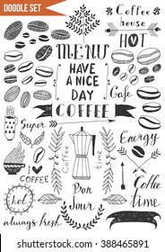 Hand drawn set - Coffee