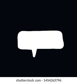 Hand drawn set of colorful speech bubbles with dialog words. Vector bubbles speech doodle.
