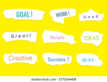 Hand drawn set of Colorful speech bubbles with dialog words,Vector bubbles speech doodle set
